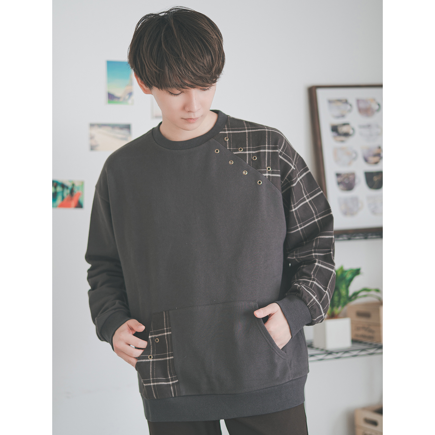 177cm ブラウン L着用