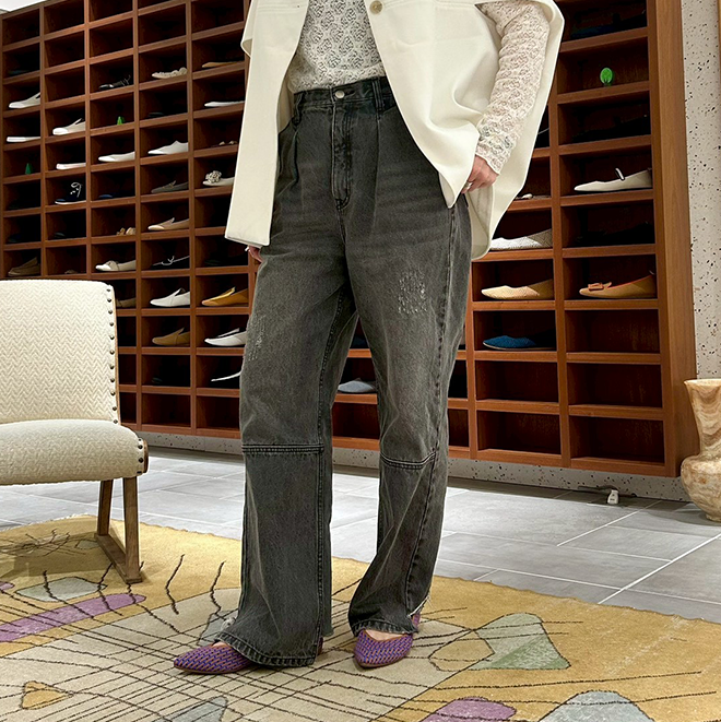 足のサイズ24.5cm / 着用サイズ40