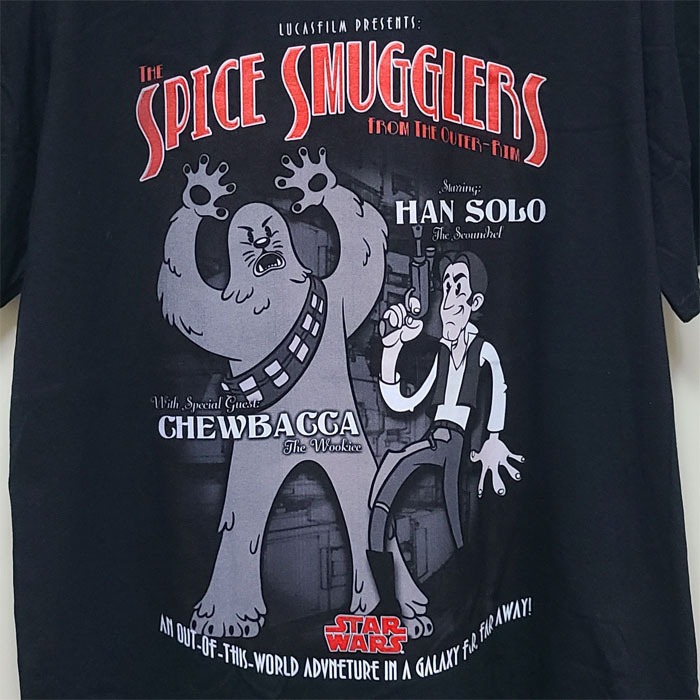 STARWARSスターウォーズチューバッカムービーTシャツtシャツ映画人物ロゴ