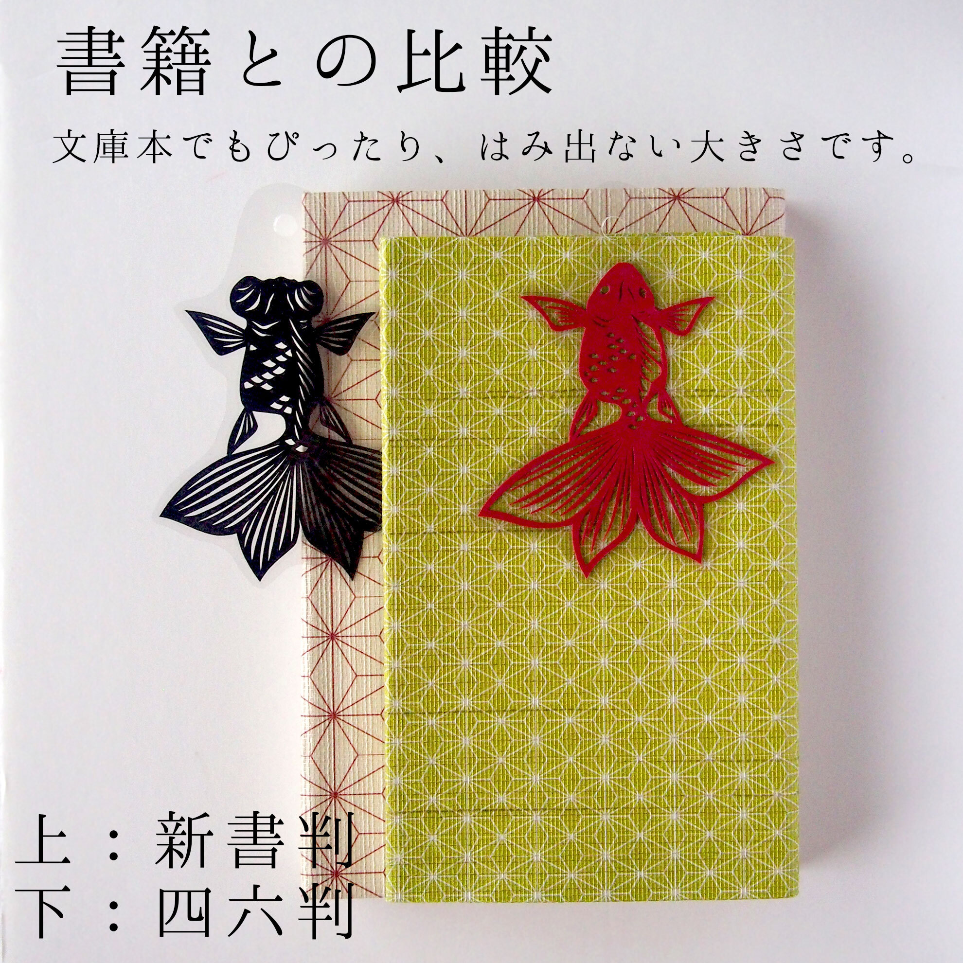 本サイズ比較（新書／四六判）