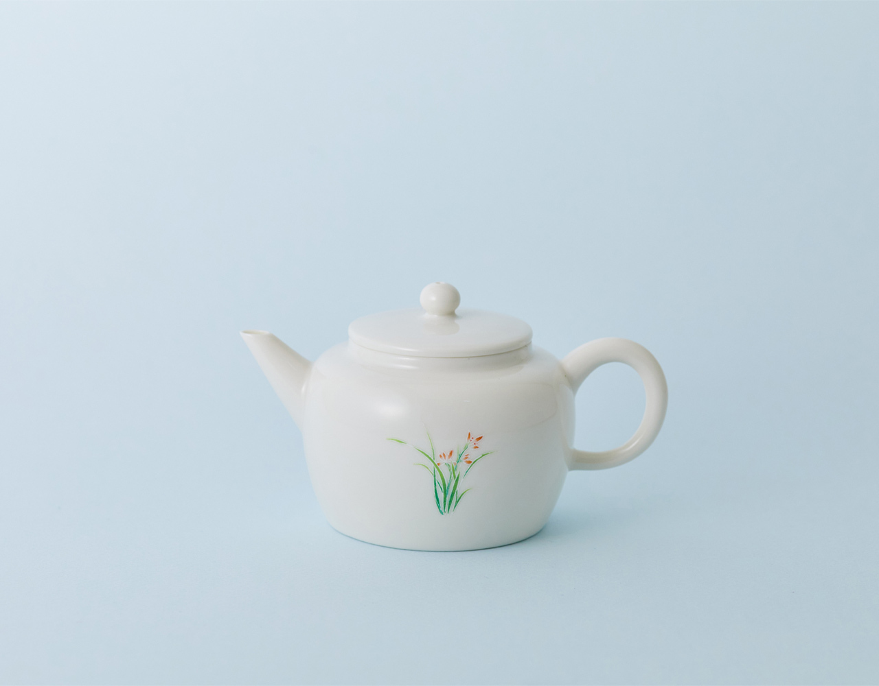 蘭花柄　茶壷「吉祥壺」¥6,710