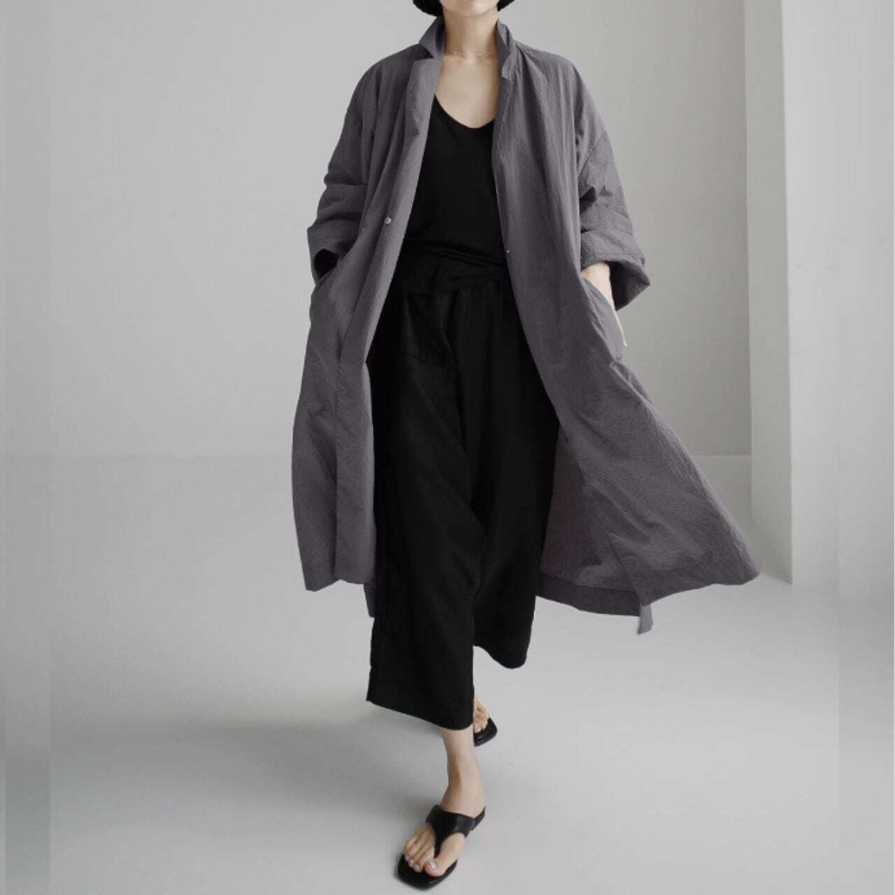 【Long cardigan shirt【2color】 C0377】