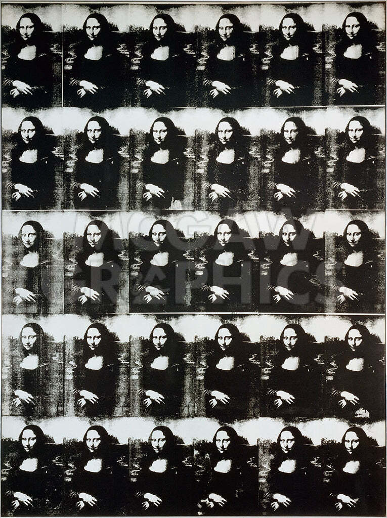 アンディ ウォーホル「モナ リザ/1人より30人の方が良い ,1963 アンディ ウォーホル「モナ リザ/1人より30人の方が良い ,1963