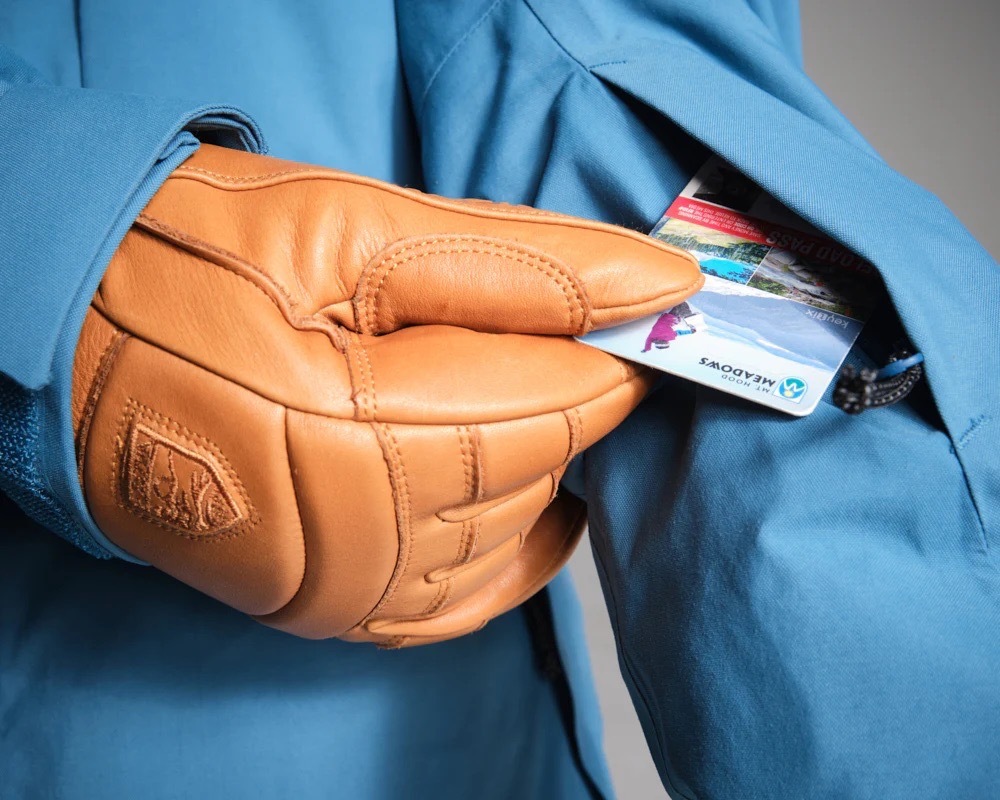 左手首ジッパー付きパス用ポケット