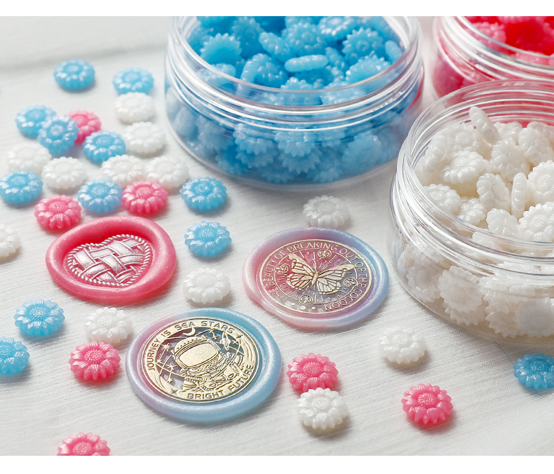 《オーダー品》【シーリングワックス/Bijou】B01・ホワイトパール<white-Pearl>/パールラメミックス封蝋 | Witch Craft Garden -ウィッチクラフトガーデン- powered by BASE
