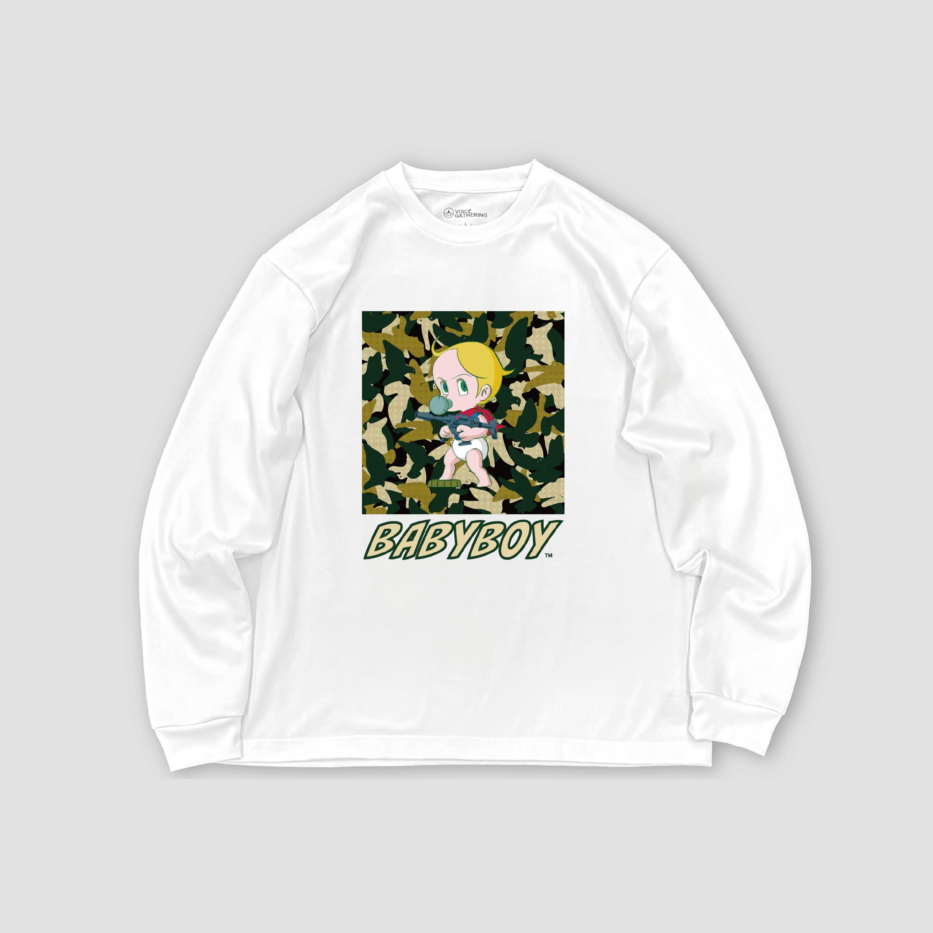 ■手島 領　「Camouflage Peace」ロングスリーブTシャツ