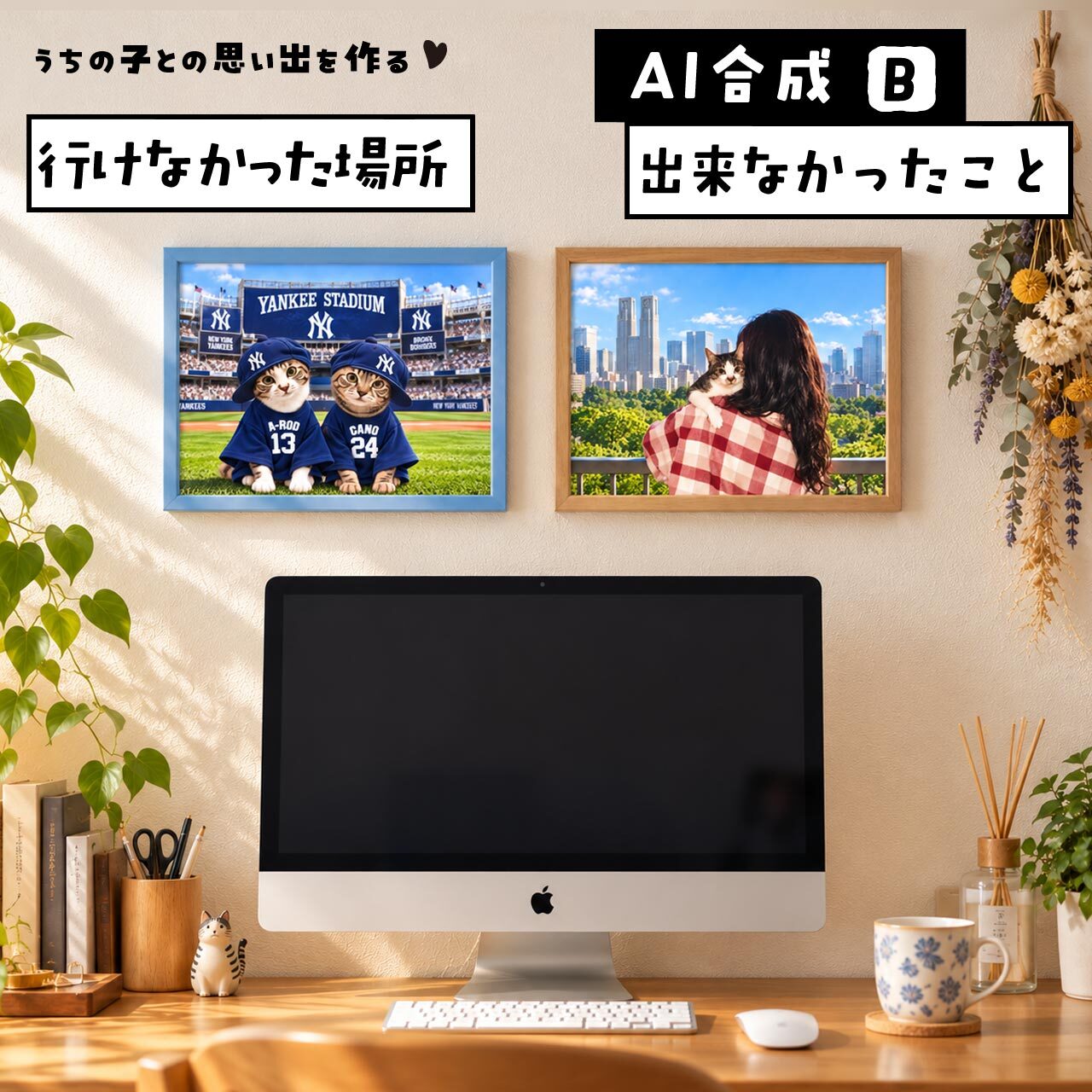 アートポスターにして壁に飾る♪
