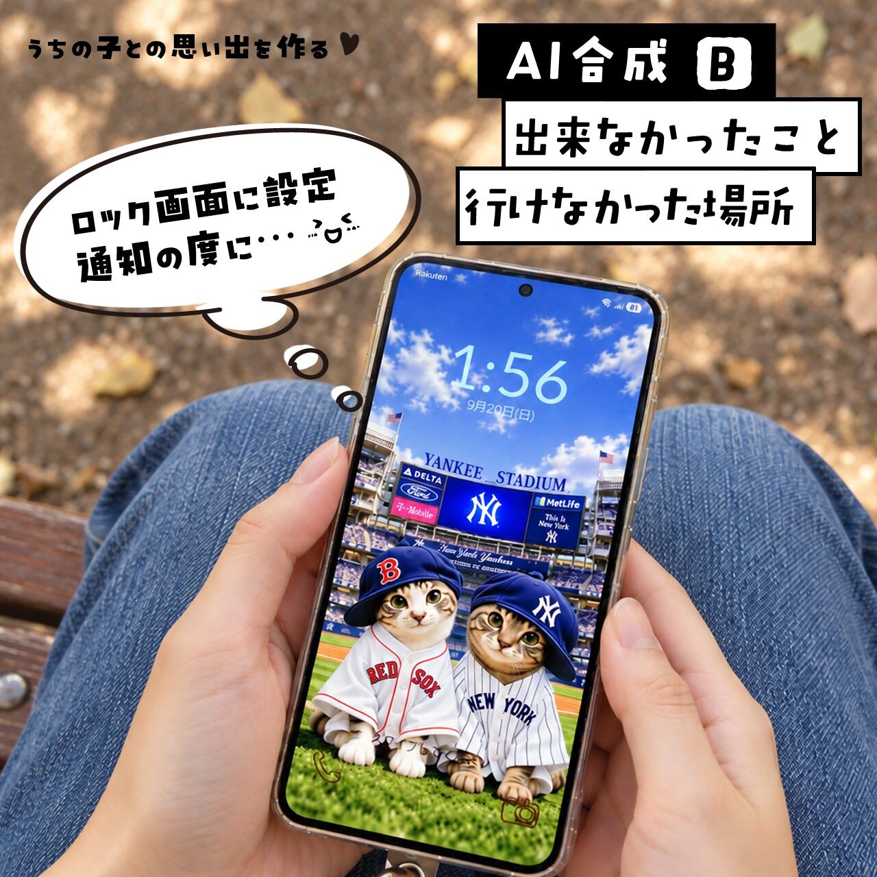 ロック画面に設定