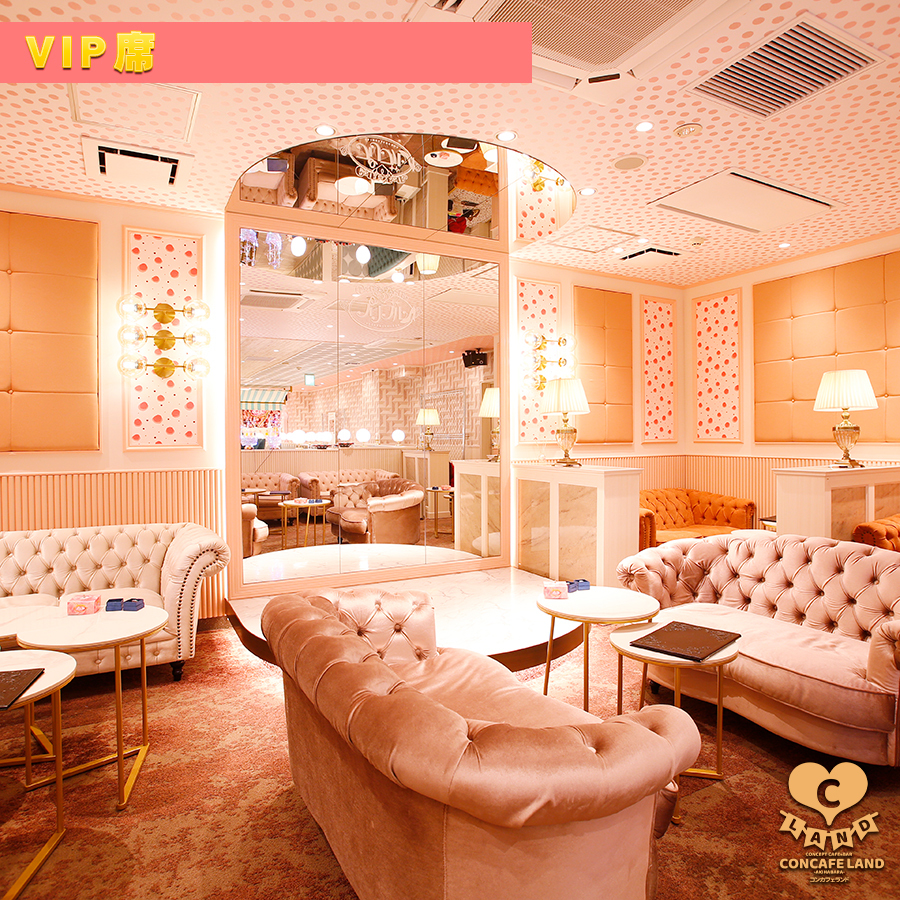 VIP席は二人掛けのリッチソファー