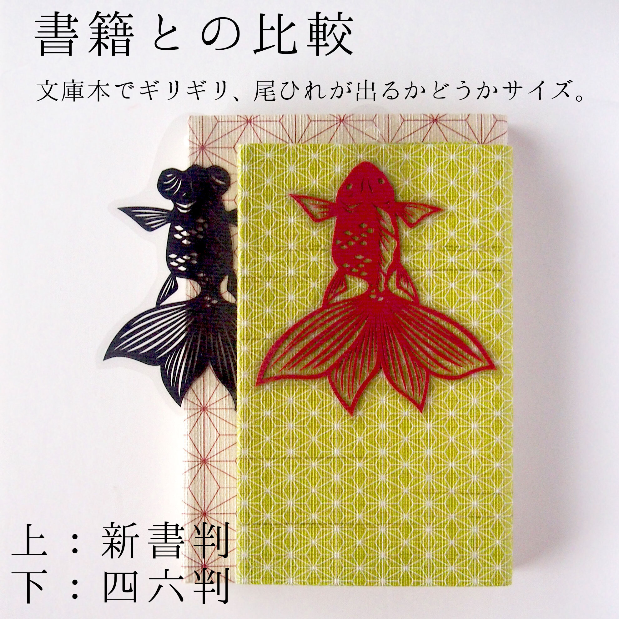 本サイズ比較（新書／四六判）