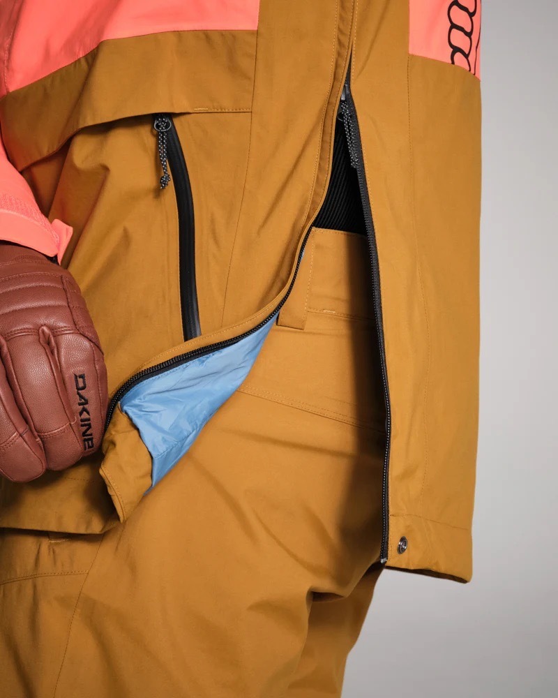 左脇下のベンチレーションは、下側から開く3スライダー構造