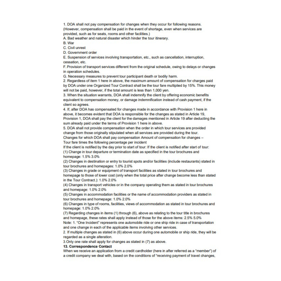 Terms & Conditions Page 4