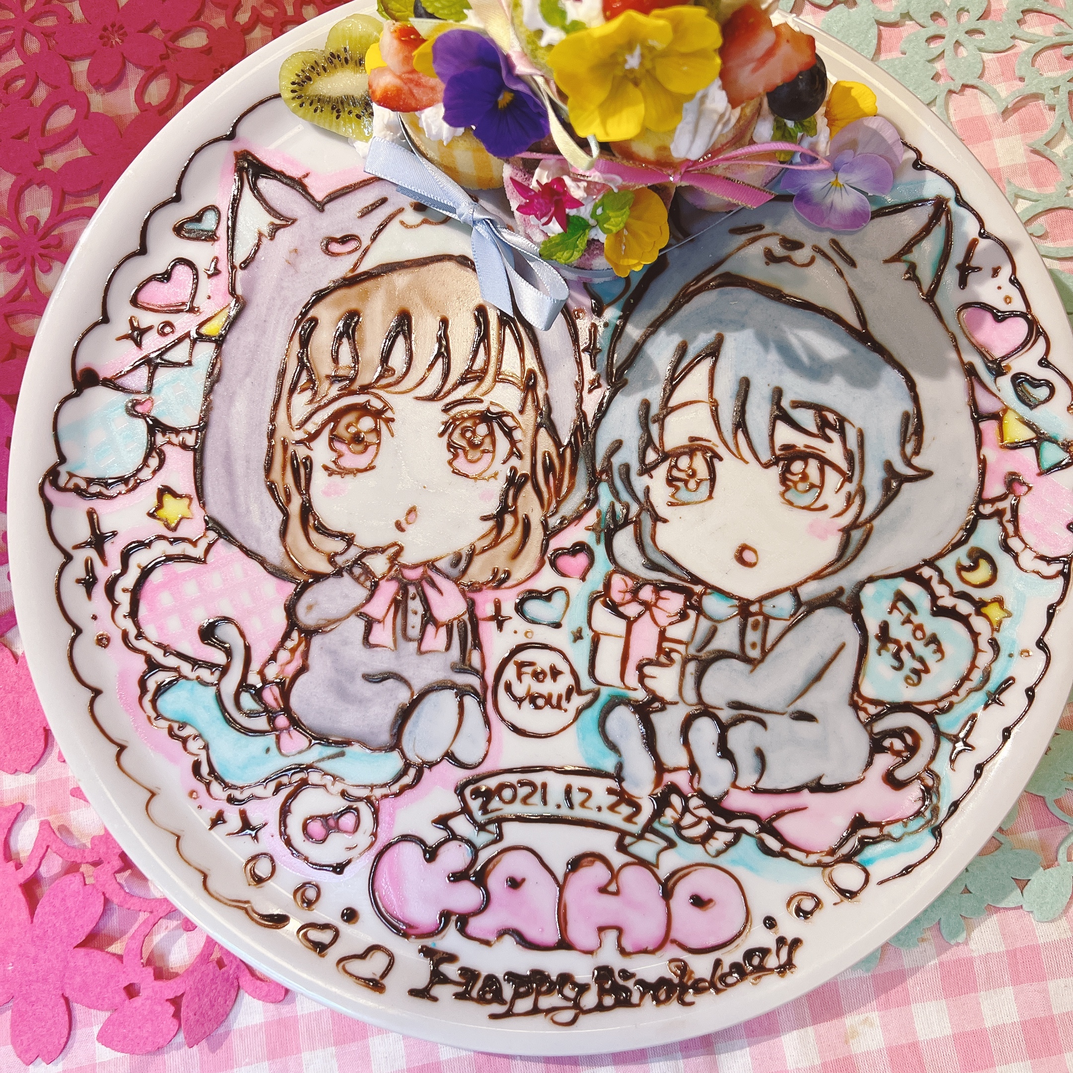 夢絵もOK♡大切な方の似顔絵と推しを一緒に♬︎♡