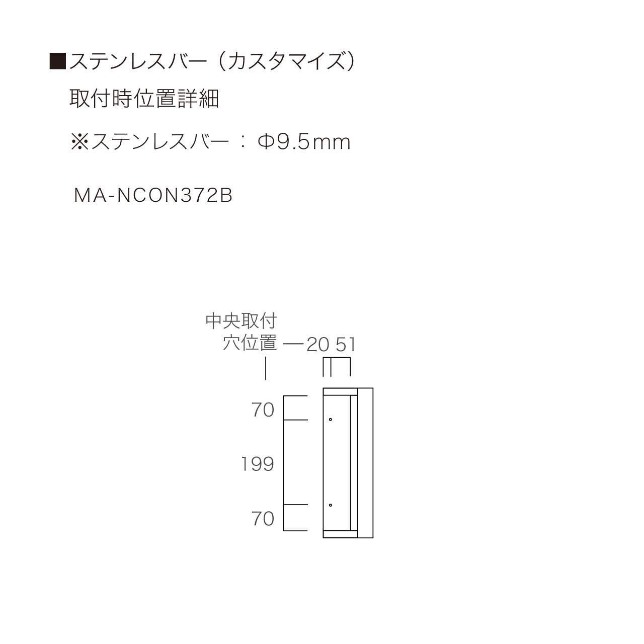 ステンレスバー取付可能位置図面