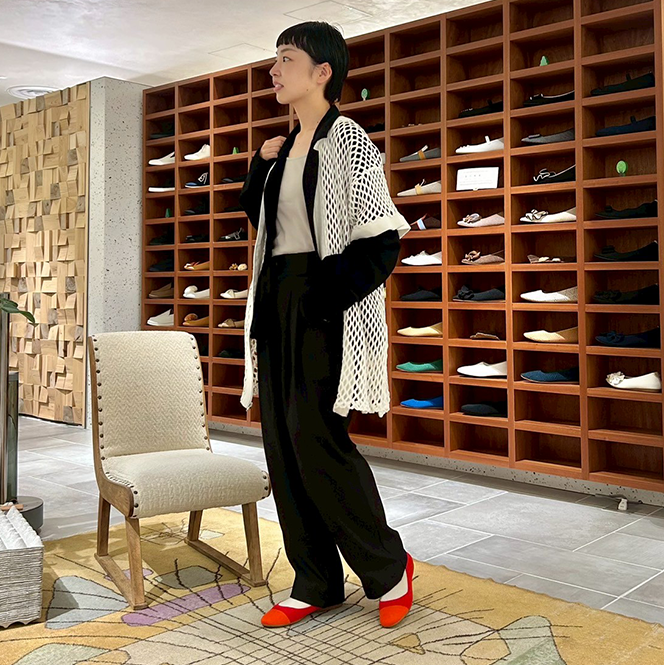 足のサイズ24cm / 着用サイズ38