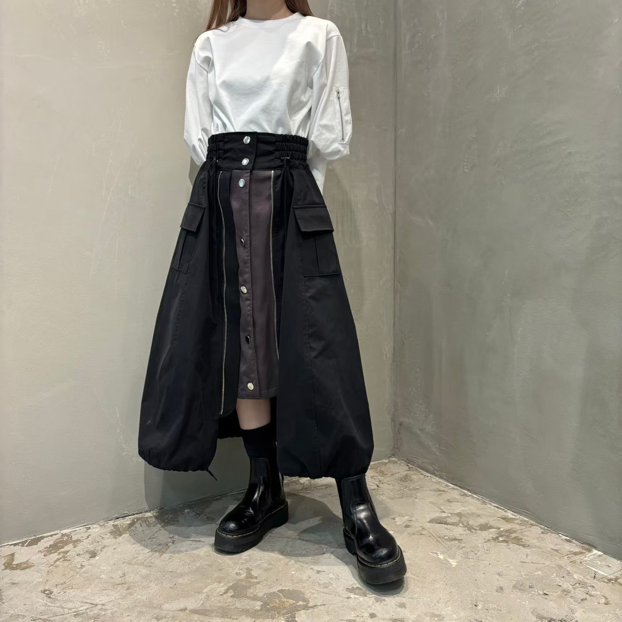 Staff：148cm ／BLACK× CHARCOAL