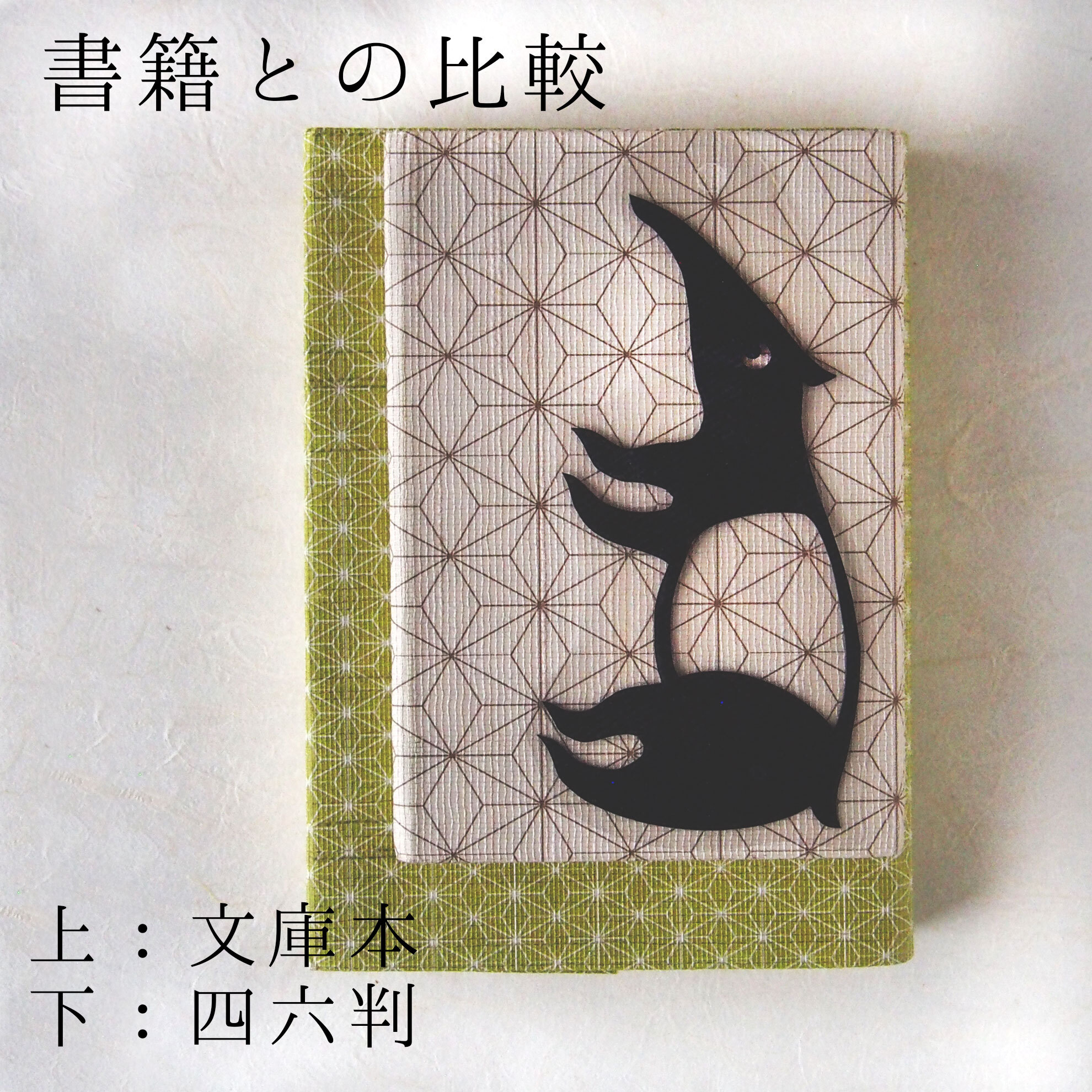 本サイズ比較（文庫／四六判）