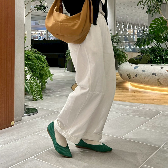 足のサイズ24cm / 着用サイズ38