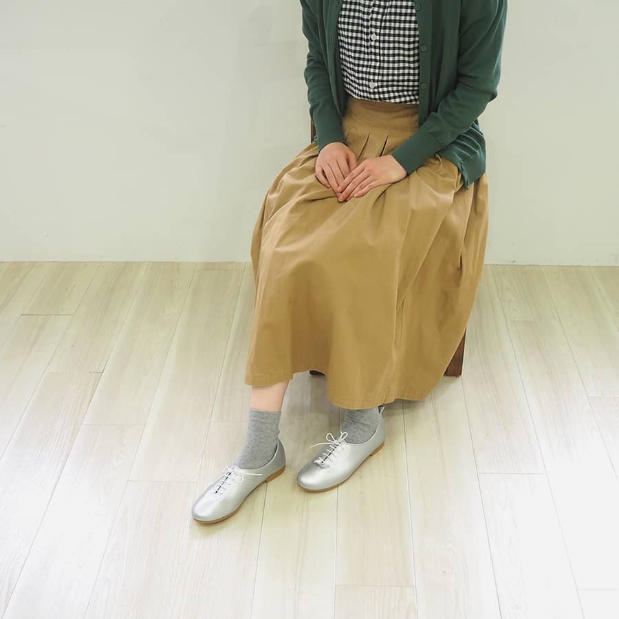 Trad 撥水レースアップシューズ Color シルバー L T Trad 撥水レースアップシューズ Color シルバー L T