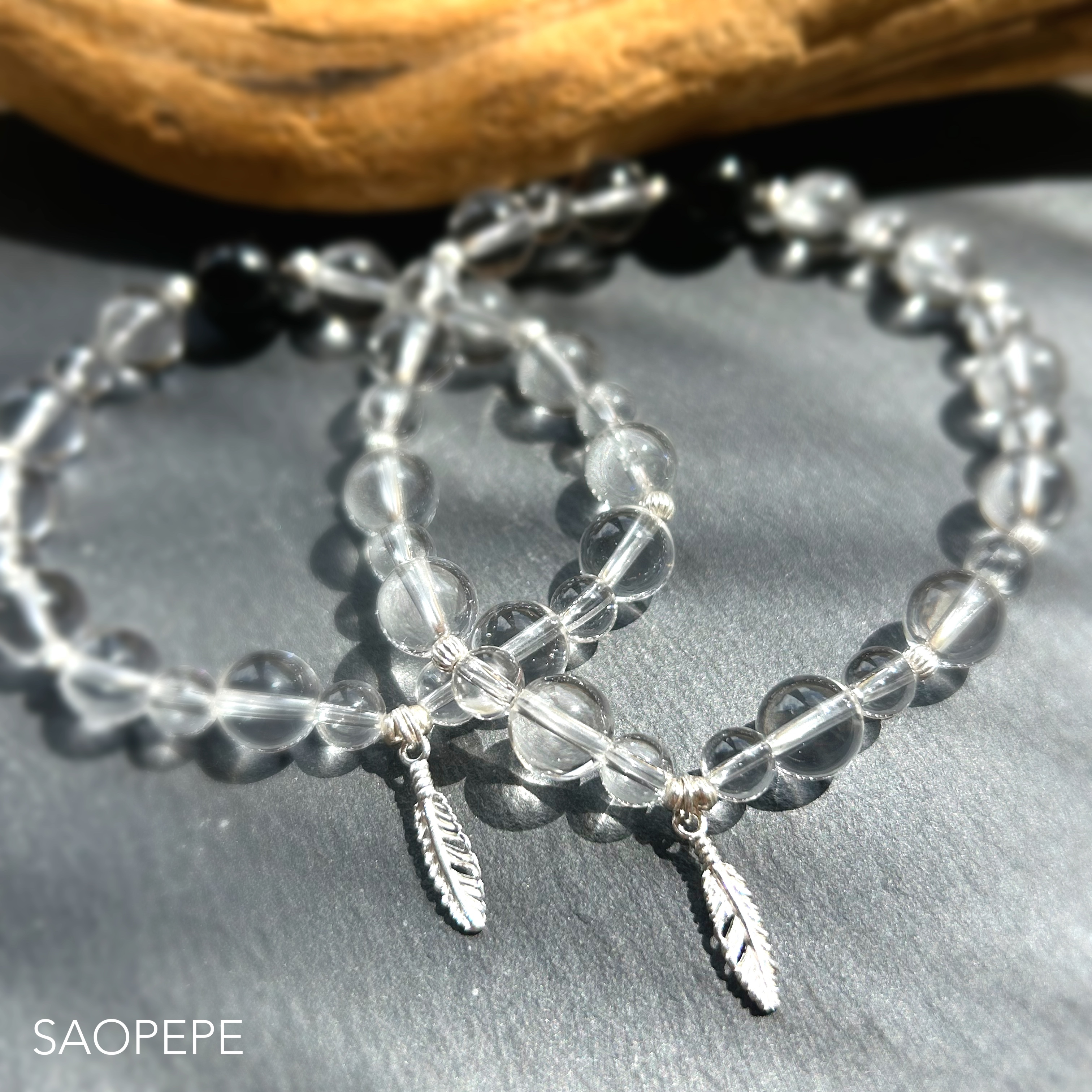 SILVER925製のフェザーチャーム