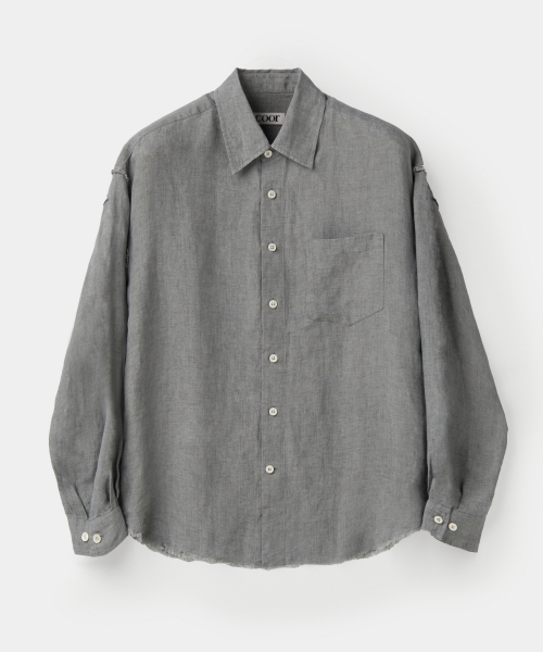 ☆RIIZE ショウタロウ 着用!!【COOR】LINEN RAW CUT SHIRT ☆RIIZE ショウタロウ 着用!!【COOR】LINEN RAW CUT SHIRT