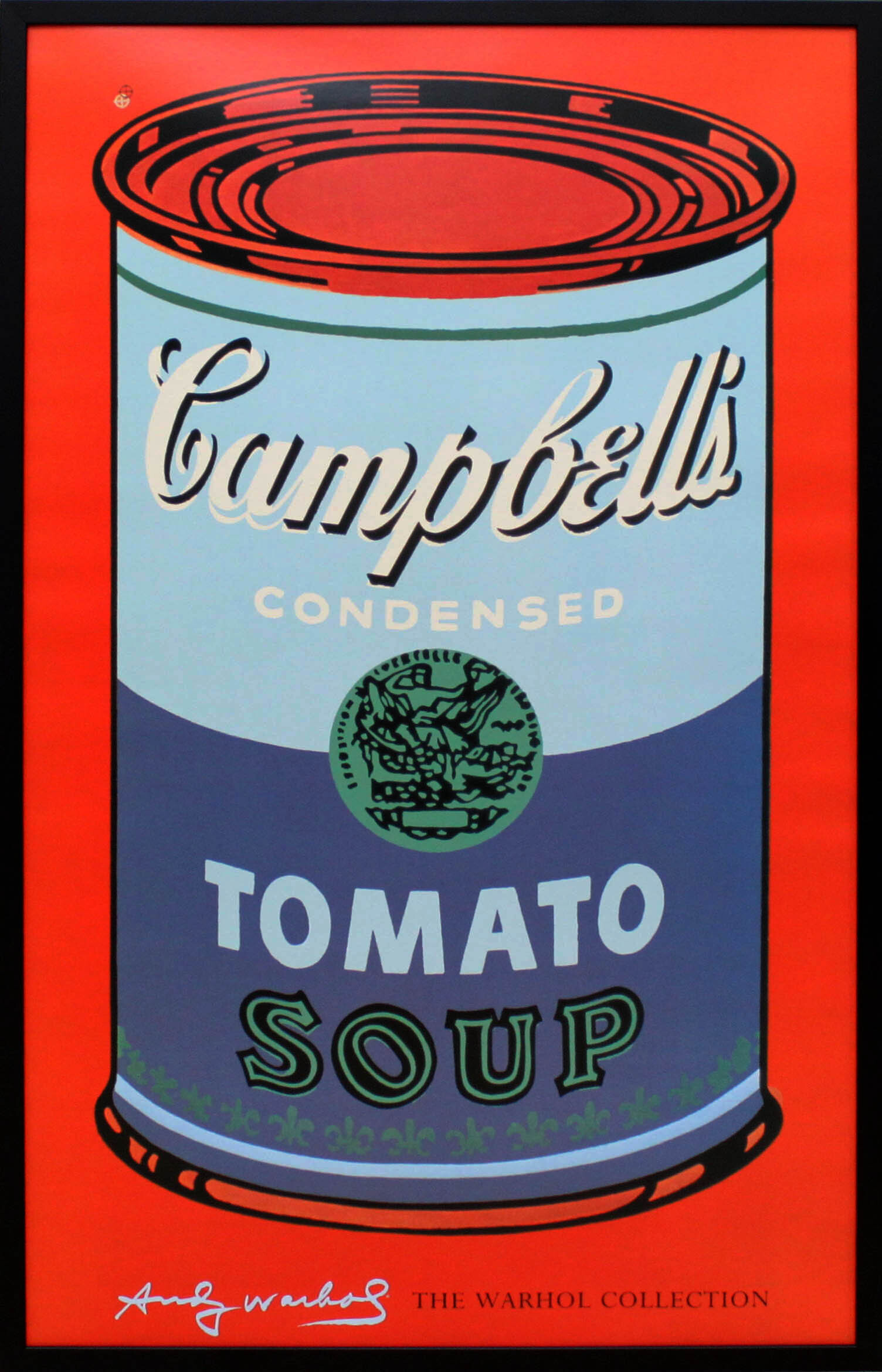 アンディ・ウォーホル「キャンベル・スープ(トマト/ブルーパープル)1968」展示用フック付ポスター ポップアート 絵画 | インテリア 家具 絵画  アートショップフォームス powered by BASE