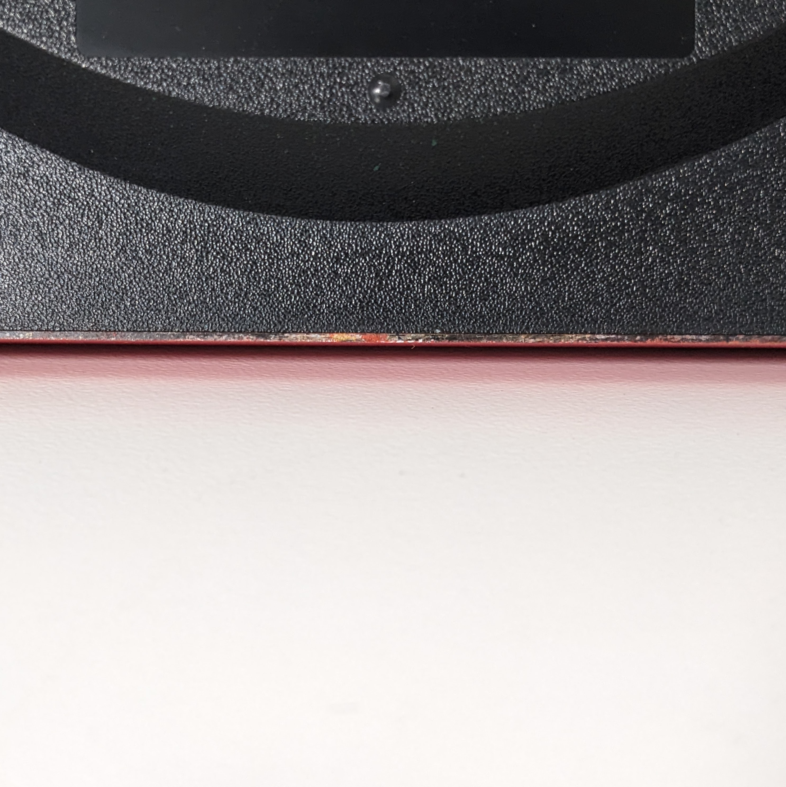 フレーム裏の縁、塗装付着(全体的)