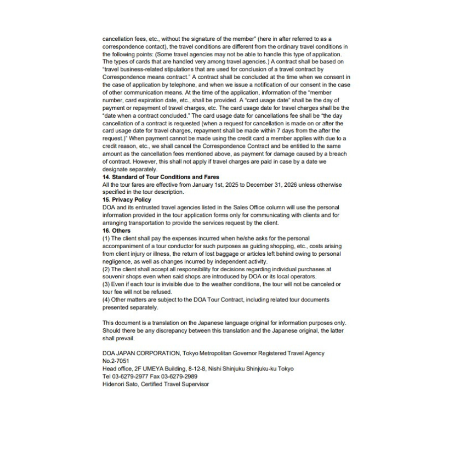 Terms & Conditions Page 5