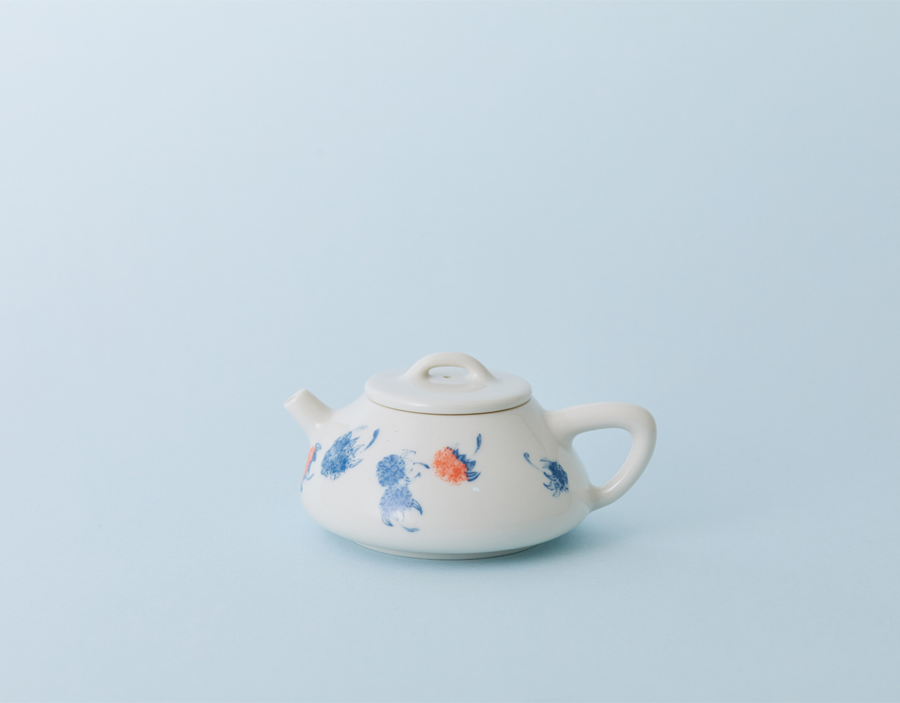 ラズベリー柄　茶壷「石瓢壺」¥8,580
