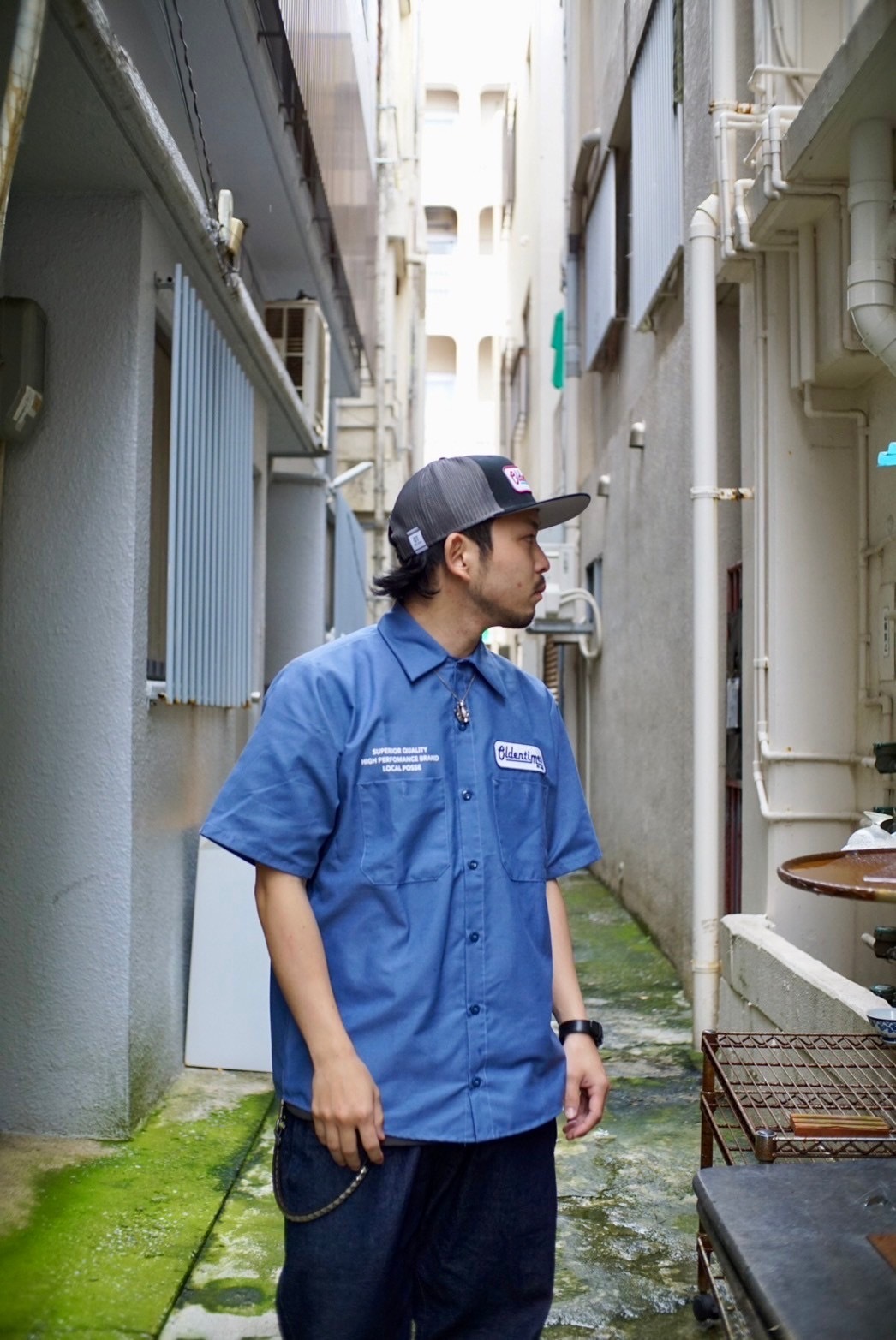 POSTMAN BLUE:165cmMサイズ着用