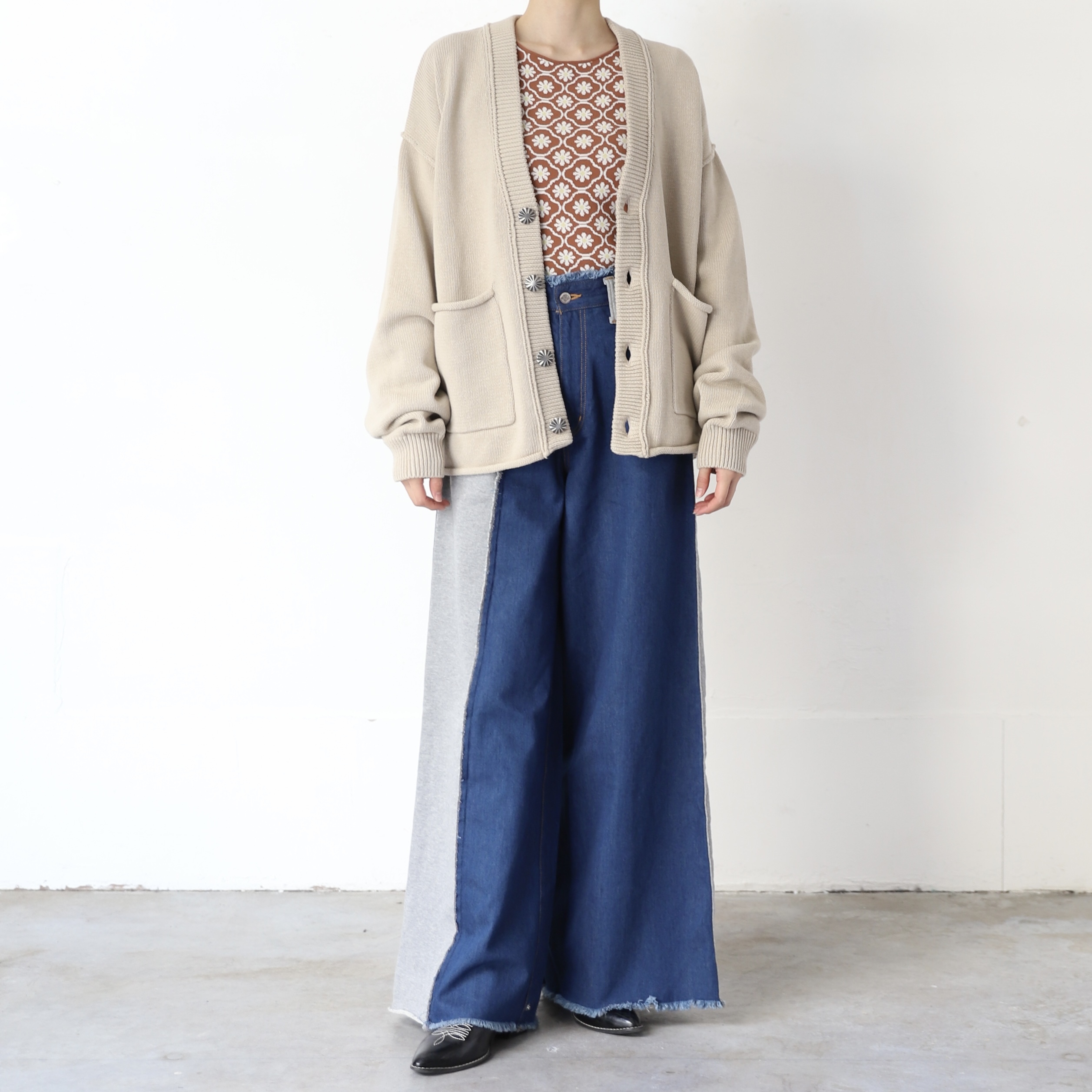 Concho Knit Cardigan / コンチョニットカーディガン | AMBERGLEAM Concho Knit Cardigan / コンチョニットカーディガン | AMBERGLEAM