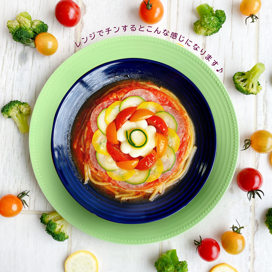 レンジでチンするとこんな感じに♪