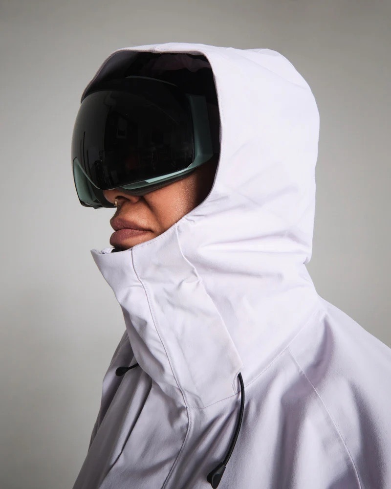 ヘルルメット対応・3点調整可能なフード