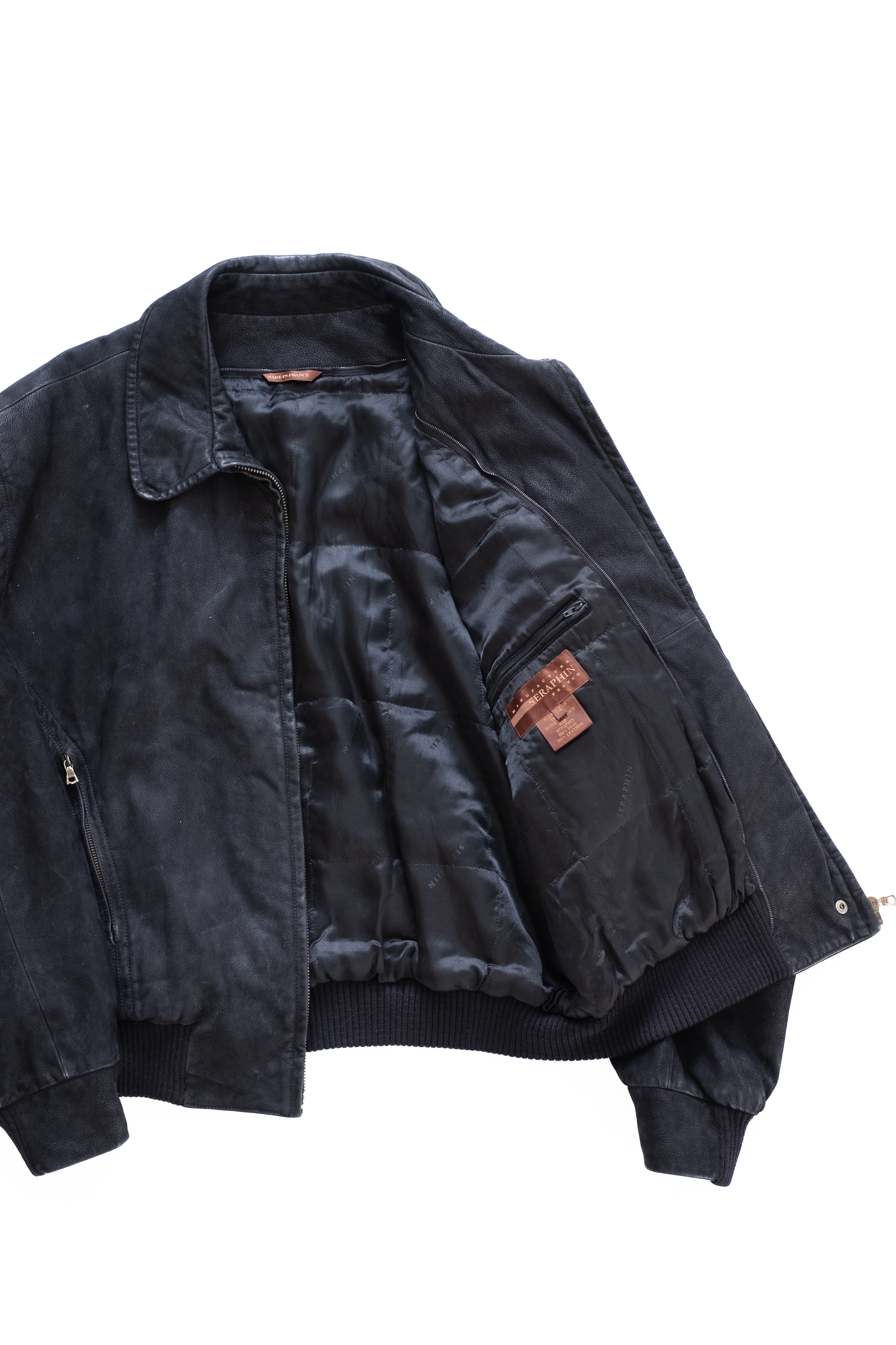 SERAPHIN ダークブラウン レザージャケット SERAPHIN ダークブラウン レザージャケット