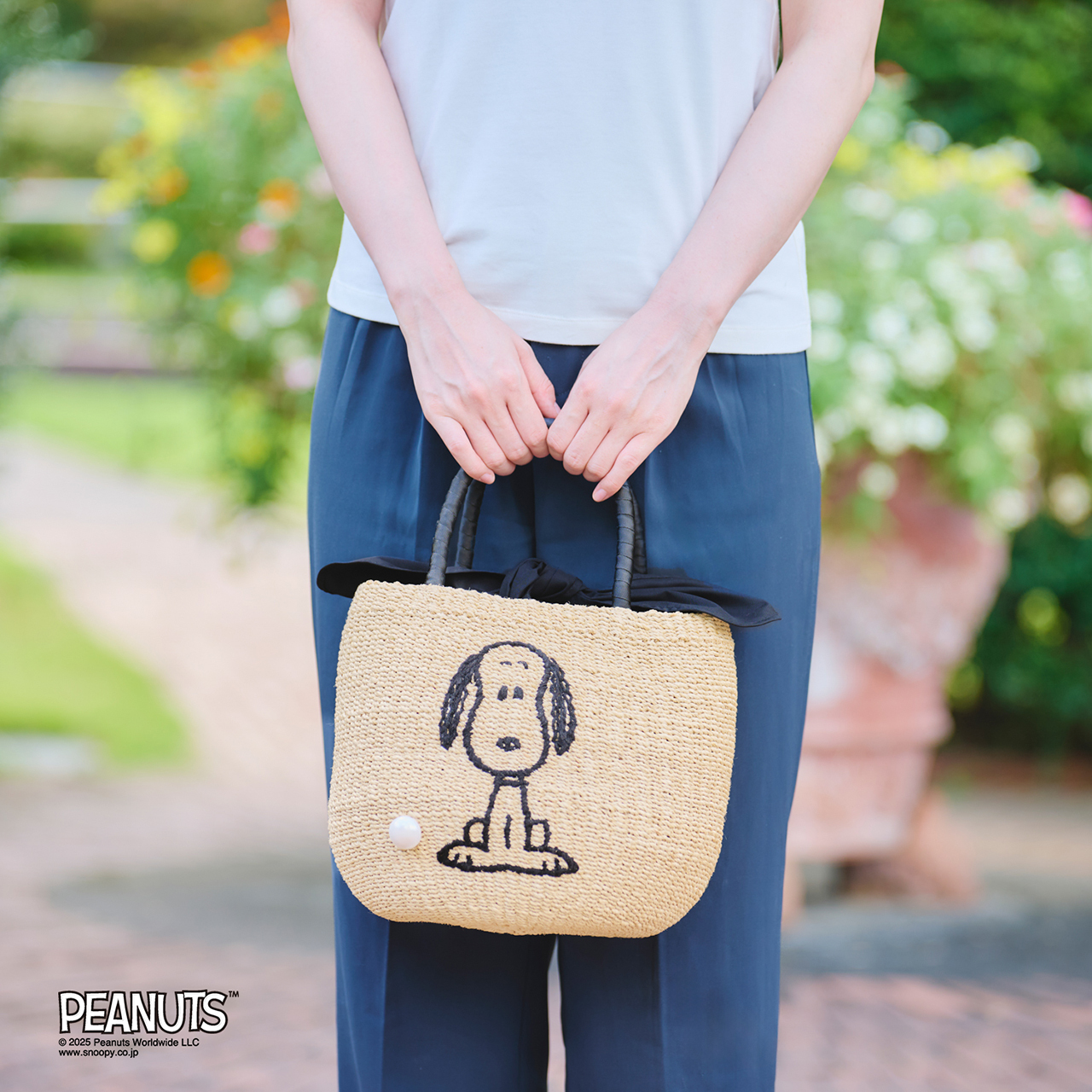 SNOOPY × a-jolie スヌーピー かごバッグ | esseclub SNOOPY × a-jolie スヌーピー かごバッグ | esseclub