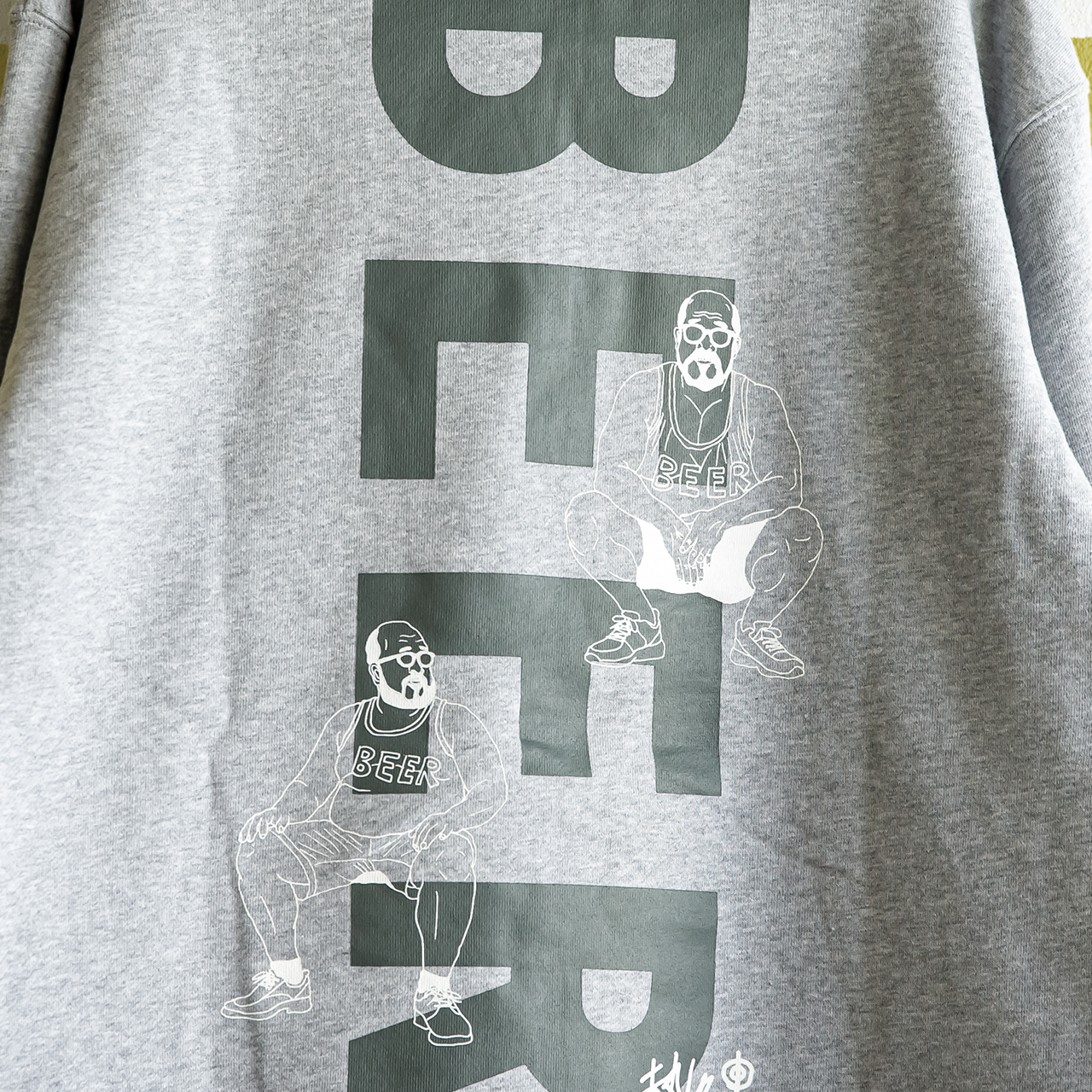 背面のプリント