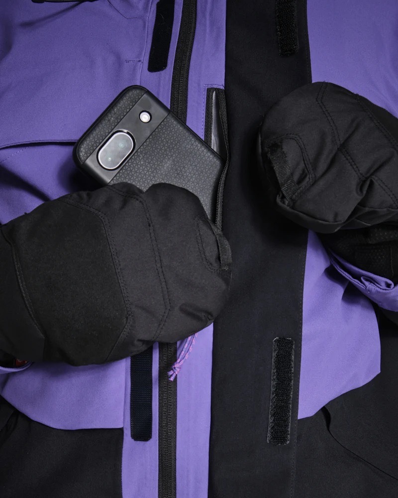 ラミネート織りポケット