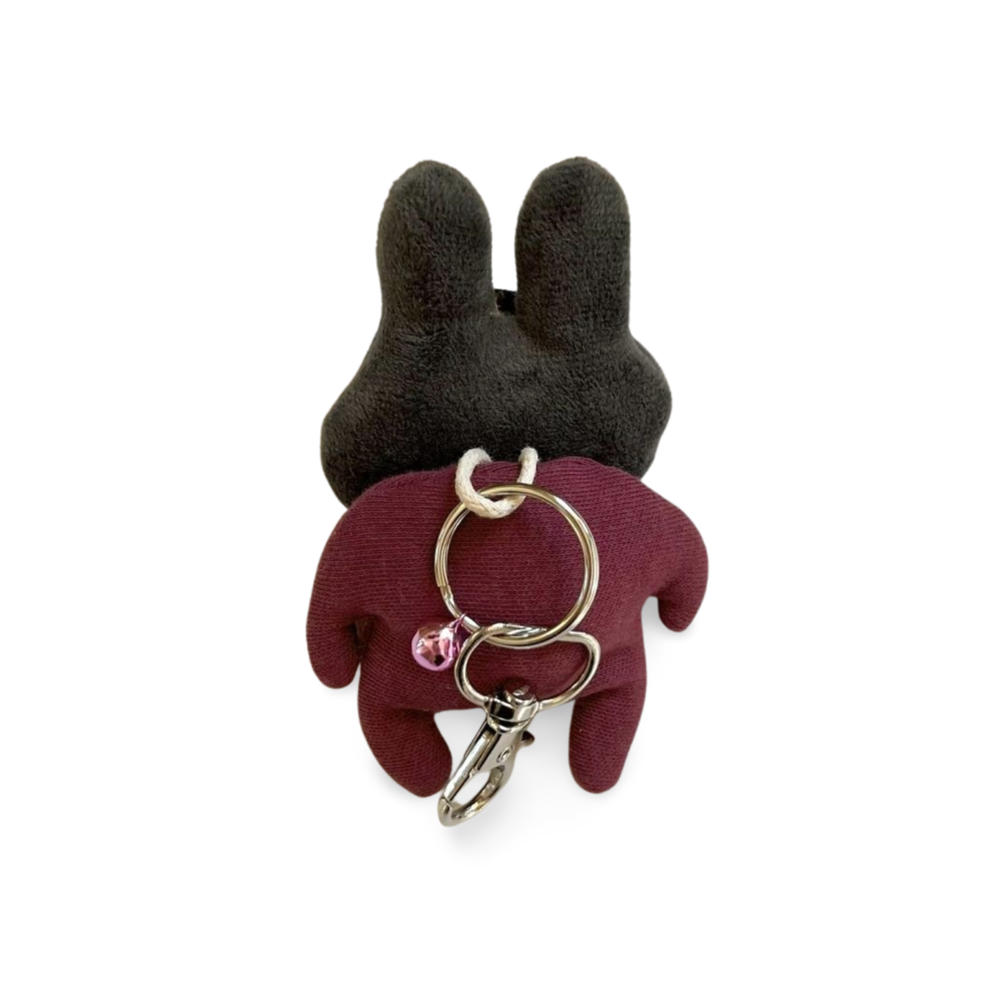 白とピンクのクローバー（背面）