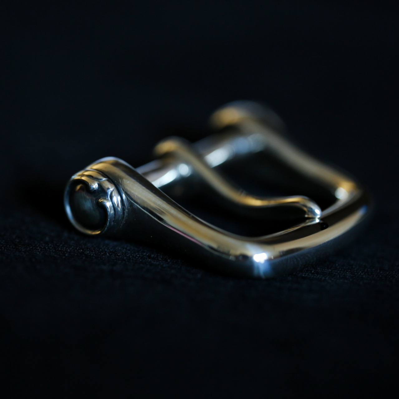 STERLING SILVER BUCKLE】NARROW CALF BELT シルバー925製 STERLING SILVER BUCKLE】NARROW CALF BELT シルバー925製