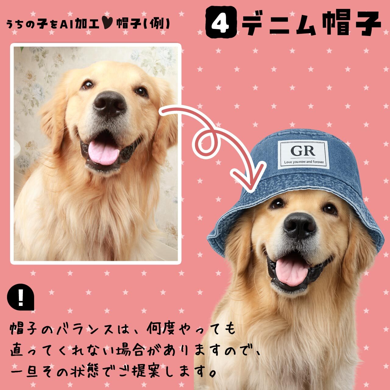 デニムの帽子★ワンちゃん