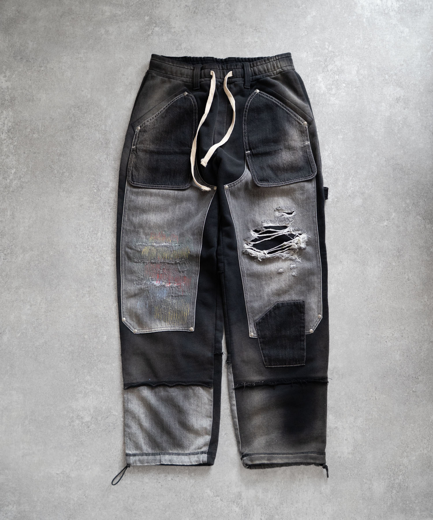 グレー×リペアステッチ　カラー