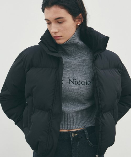 ☆【NICK&NICOLE】NICOLE VOLUME PUFFER SHORT PADDING_BLACK ☆【NICK&NICOLE】NICOLE VOLUME PUFFER SHORT PADDING_BLACK