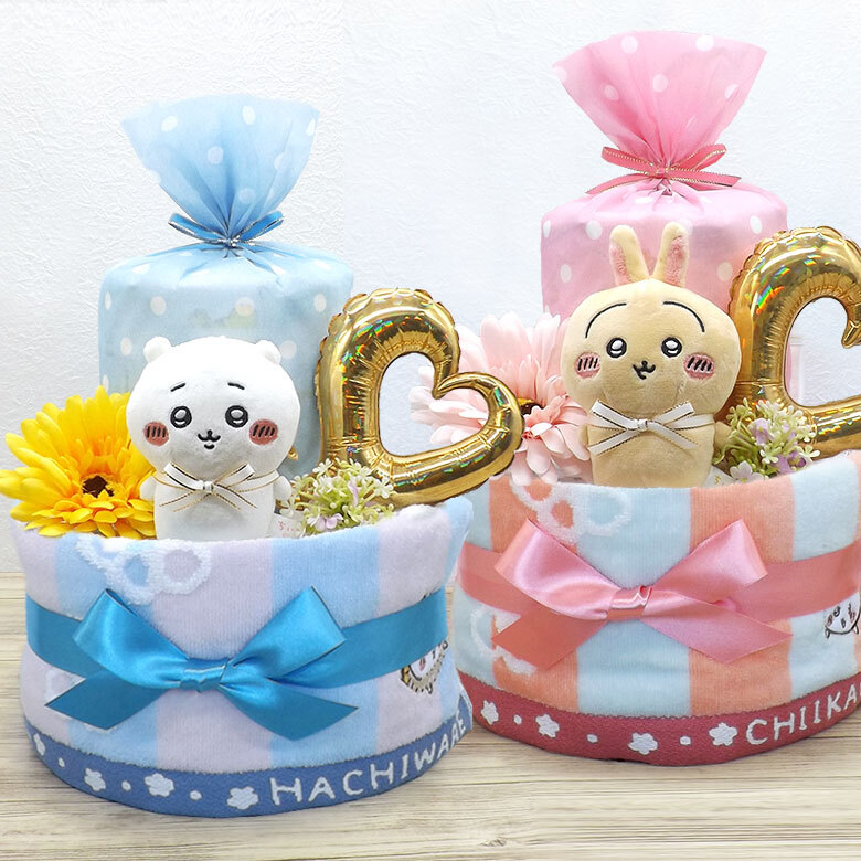 ちいかわ おむつケーキ 2段