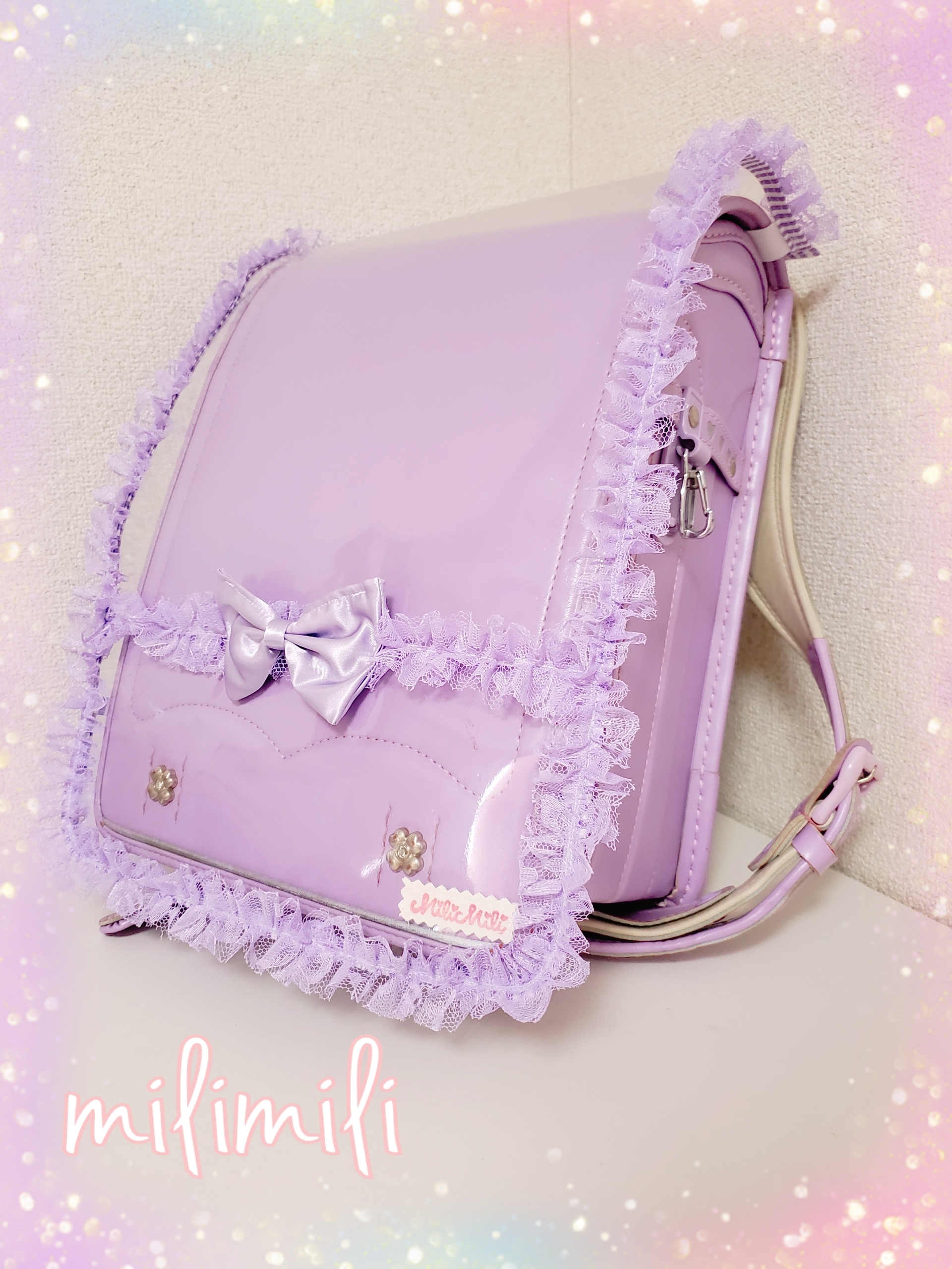 フリフリ 透明 ランドセルカバー Milimiliランドセルカバー 小学生 女の子 入学準備 入学祝い 入学 可愛い Milimili