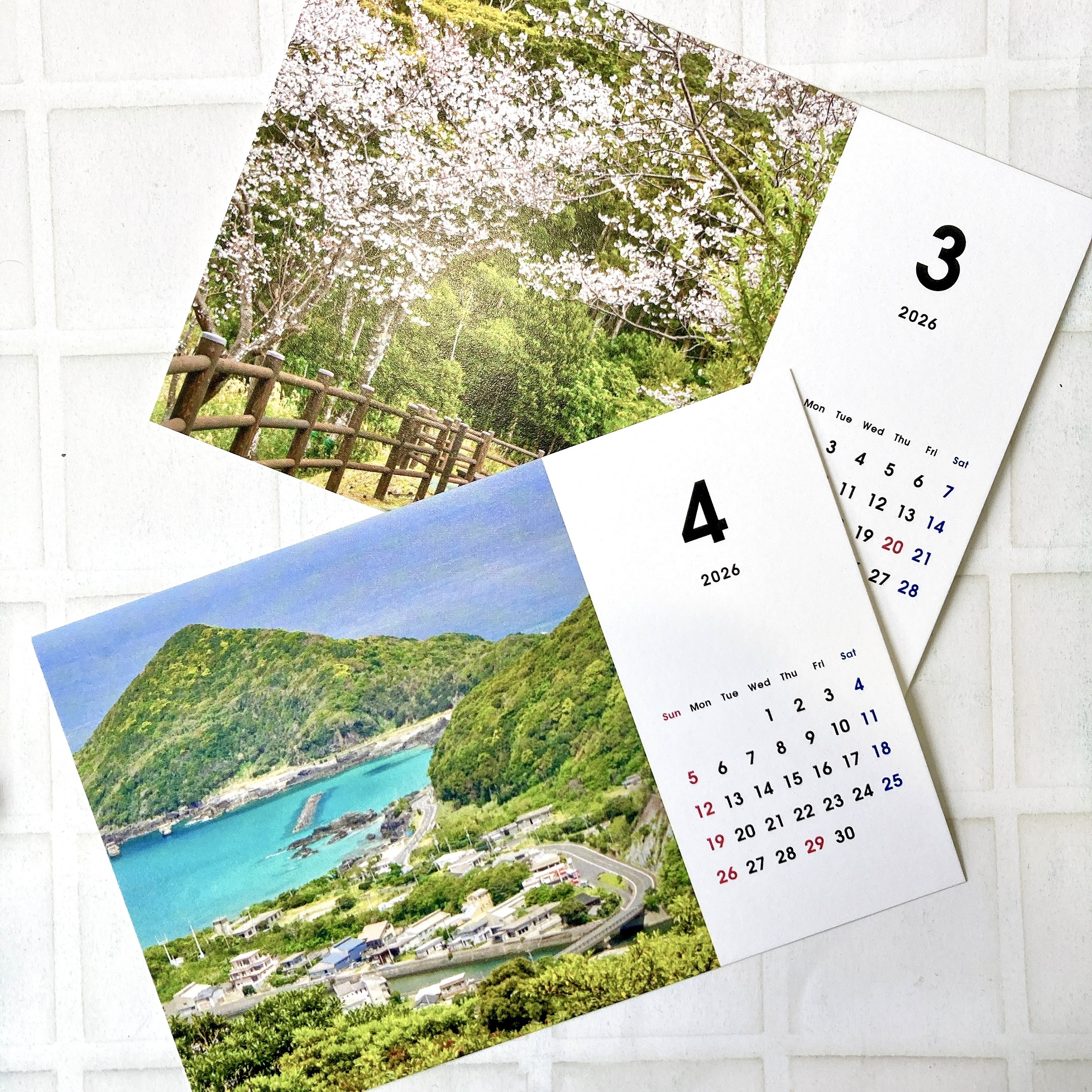 3月桜の季節　4月眩しい海と新緑