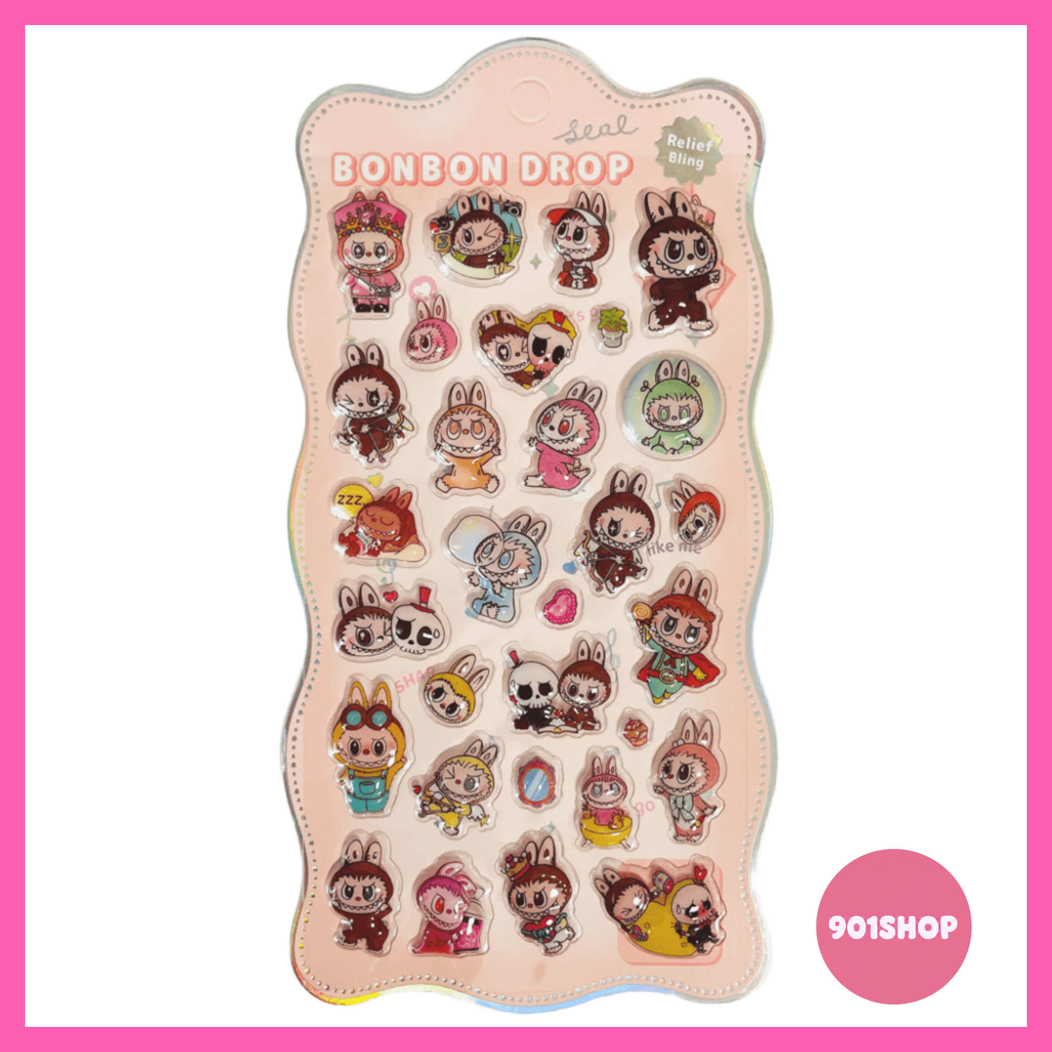 ラブブ ボンボンドロップシール (全6種) | 901SHOP