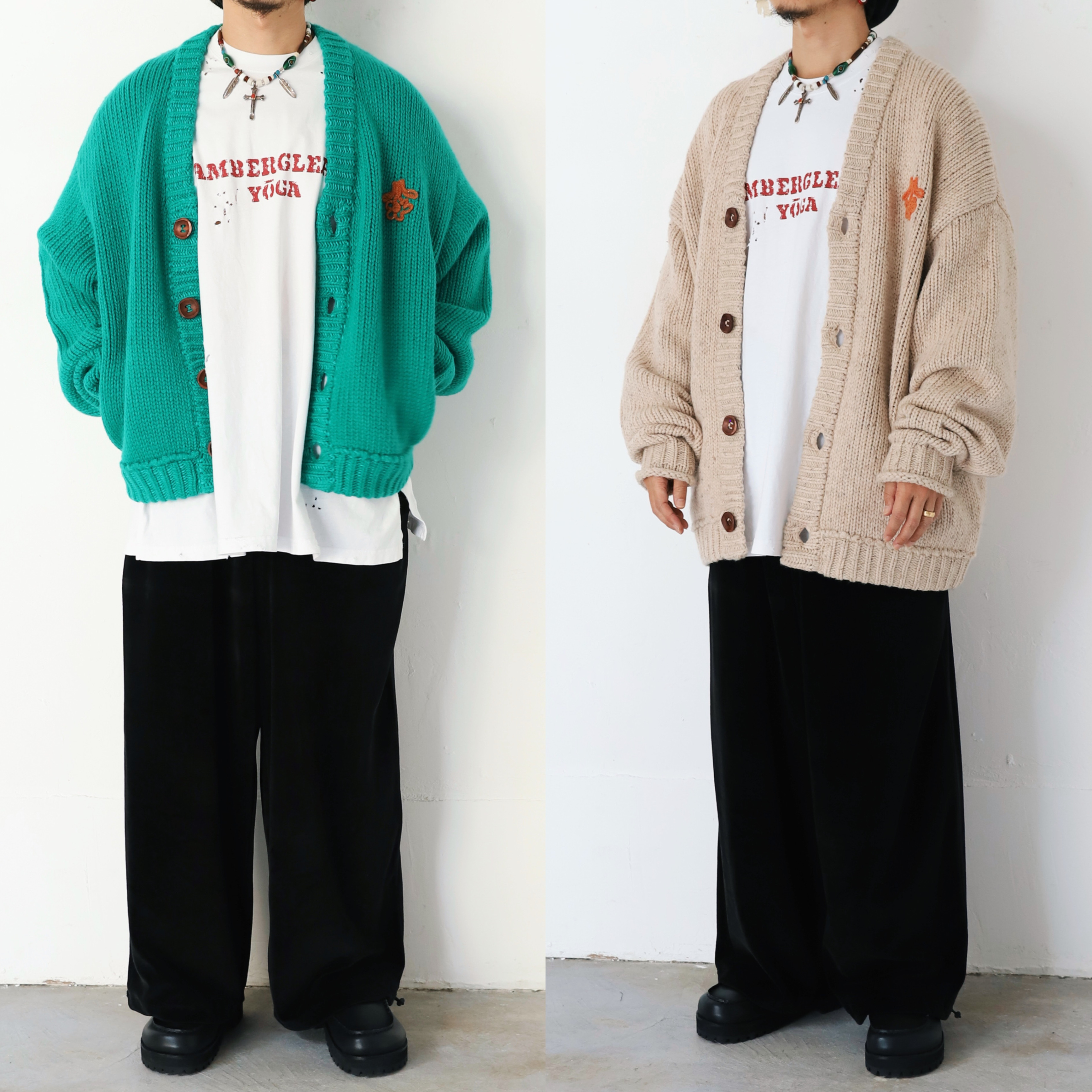 V Neck Wool Knit Cardigan / Vネックウールニットカーディガン V Neck Wool Knit Cardigan / Vネックウールニットカーディガン