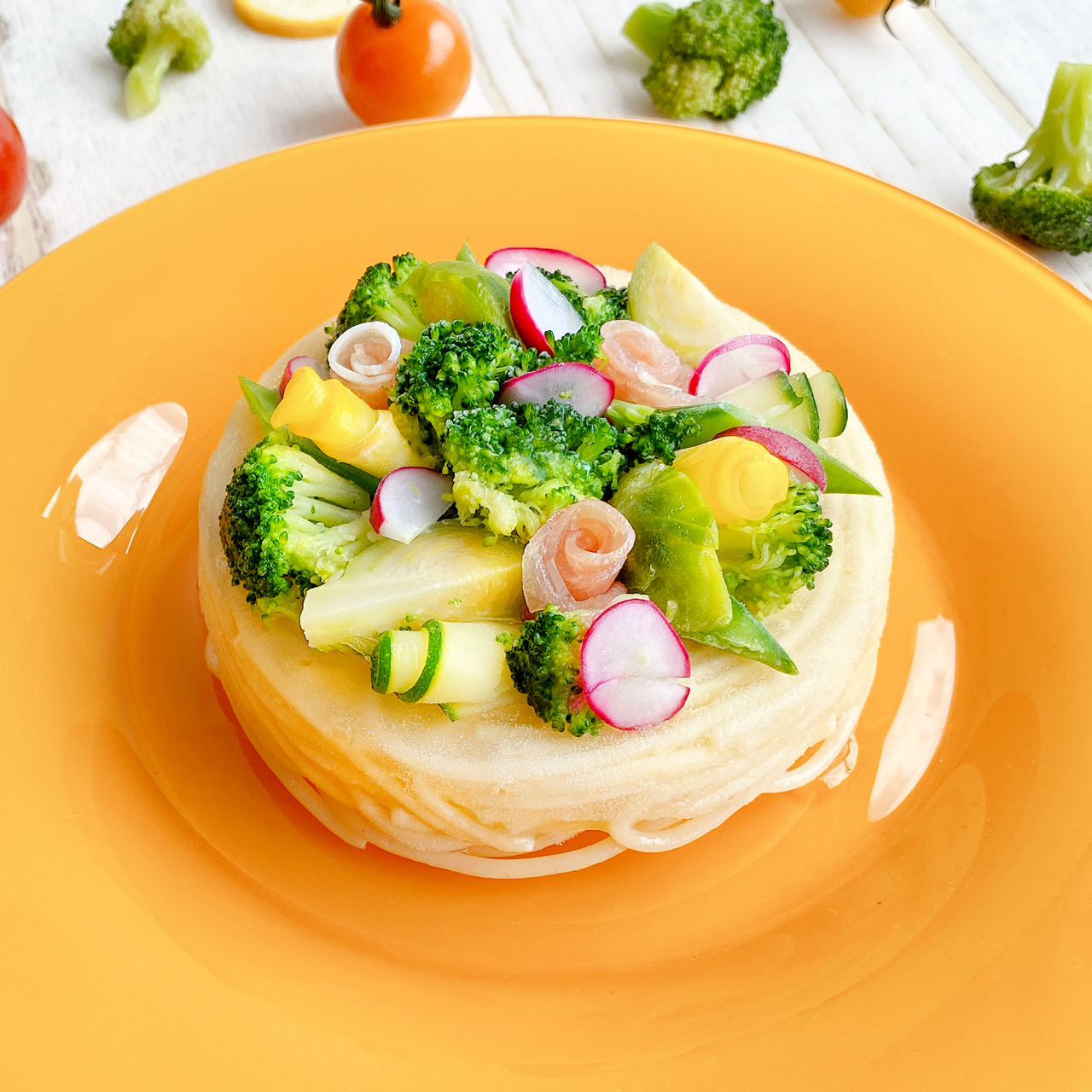 鮮やかな野菜が沢山のっています♪