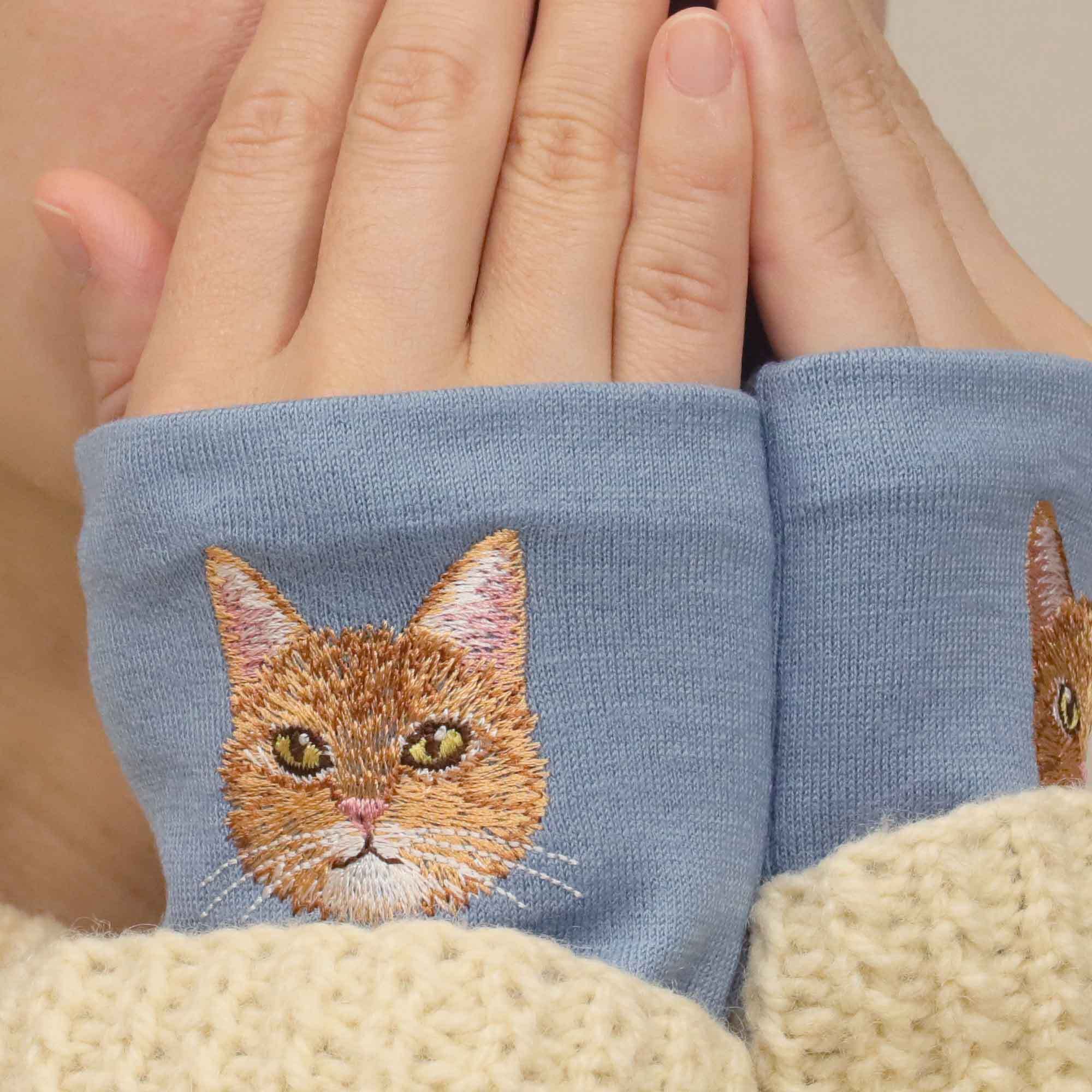 生地色：スカイブルー