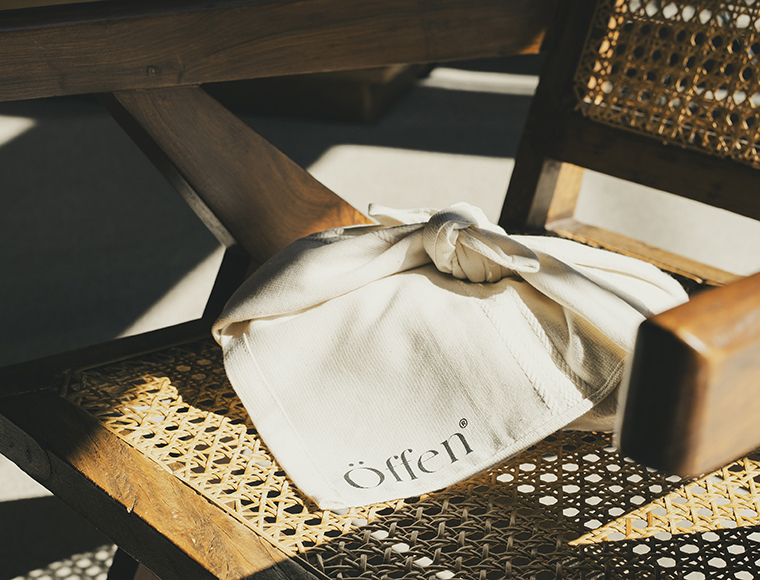 plain rectangular pattern / WHITE | Offen